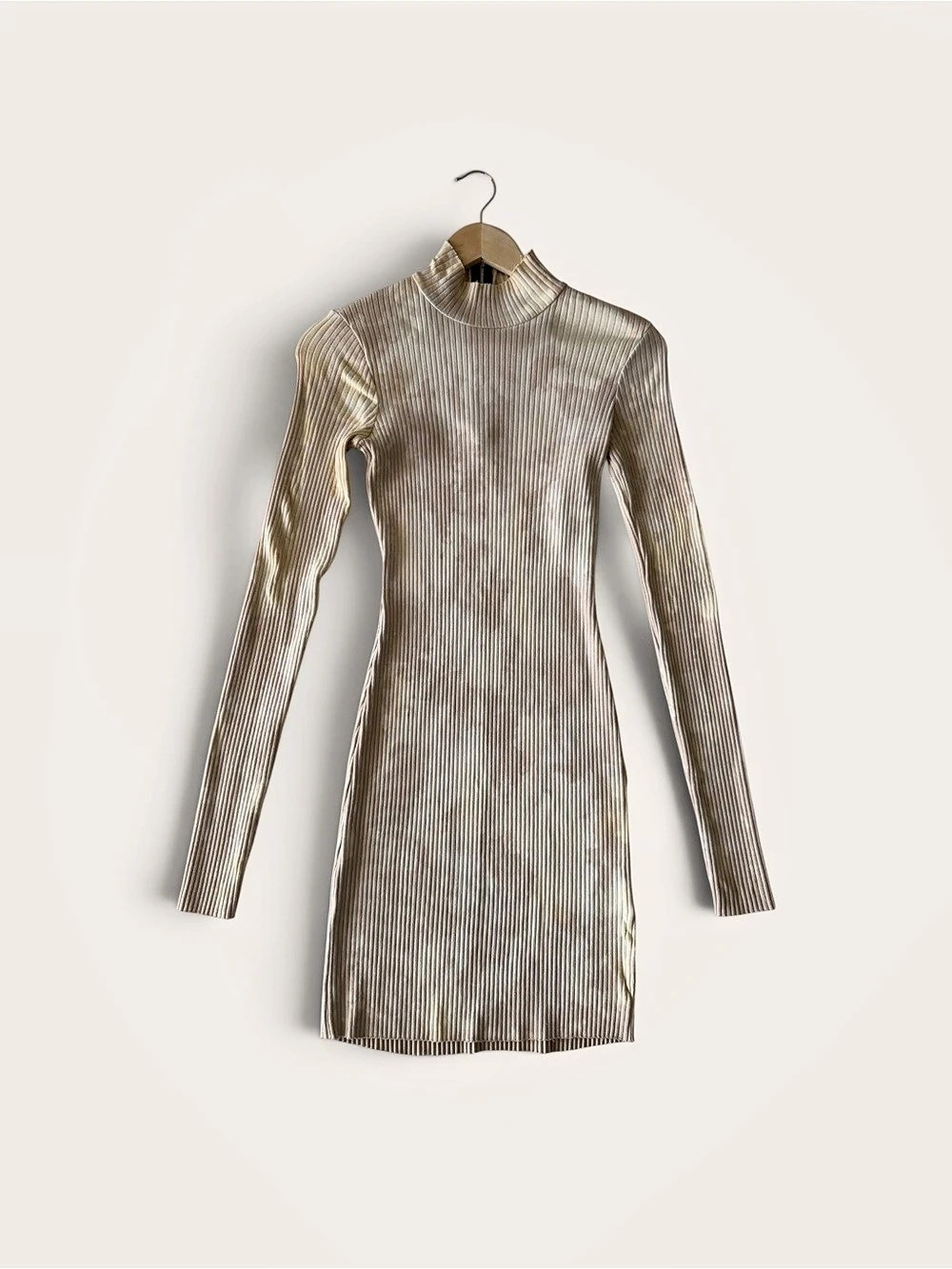 Cotton Citizen Striped Mini Dress in Cream Size Small